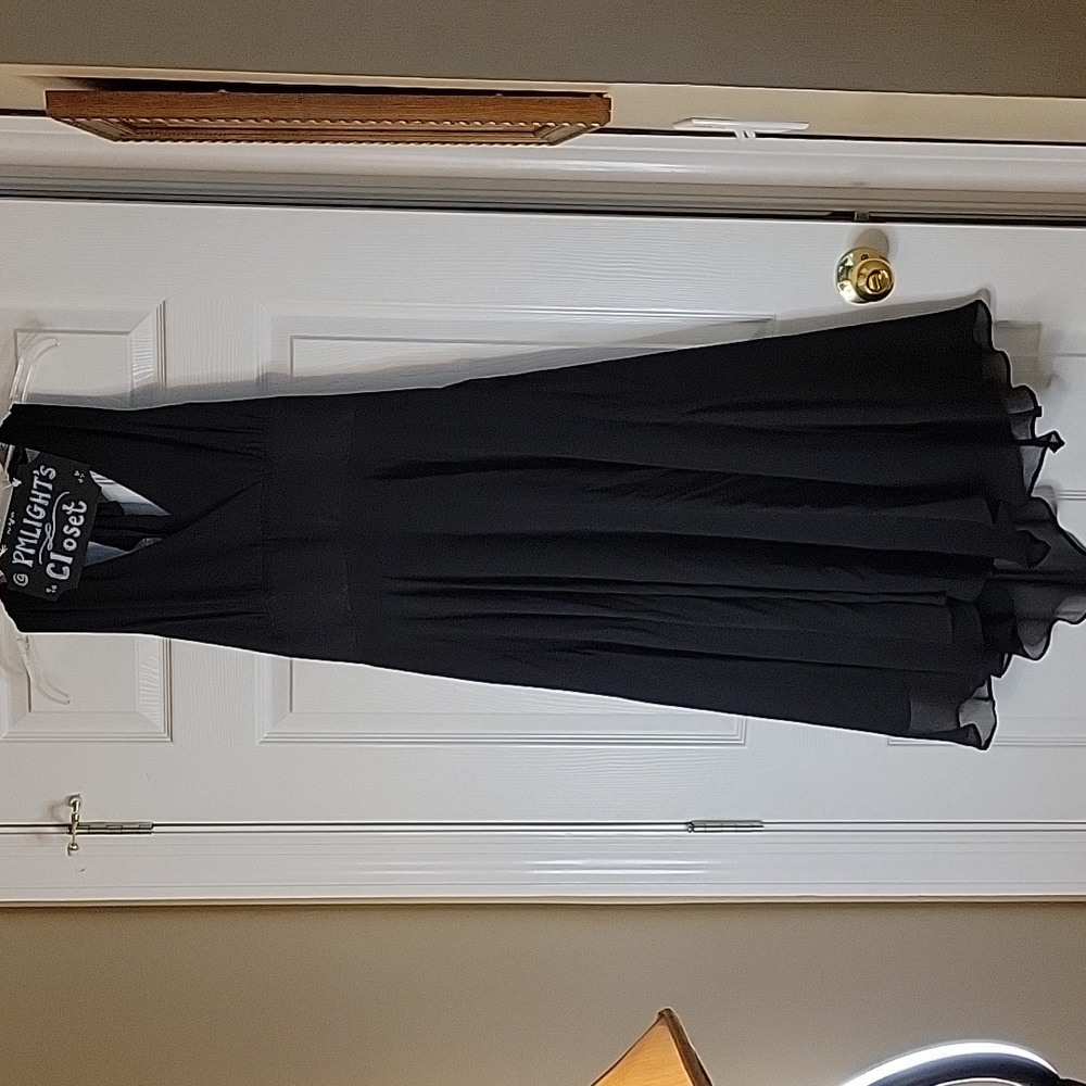 Donna Ricco Halter Dress 10 Black